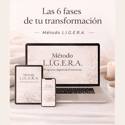 Método L.I.G.E.R.A. | Programa para transformar tu relación con la comida y tu cuerpo